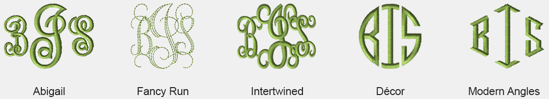 Monogramming Fonts